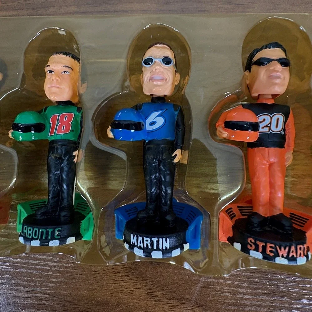 NASCAR Tony Stewart 2003 Winners Circle Fan Pack and‎ 2004 Mini Bobbleheads.